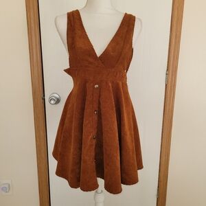 Corduroy-like Dress